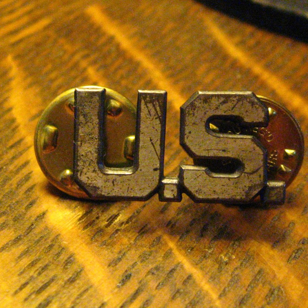 Sterling Silver Vintage U.S. Uniform Lapel Pin